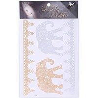 Picture of Elephant Golden Tattoo, GT67 - Gold and Silver