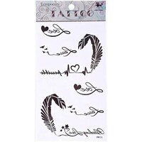 Picture of Temporary Tattoo for Girls, HM526  - Black