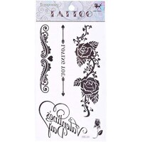 Picture of Temporary Tattoo for Girls, HM530  - Black