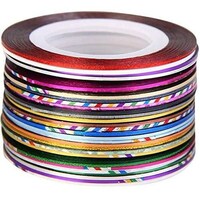 Picture of Mixed Colors Rolls Striping Tape Line For Nail Art, 30Pcs 