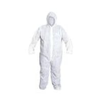 Picture of Disposable Protective Coverall Suit - White