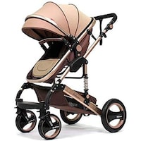 Picture of Infant Baby Stroller Pram with Shock Absorption, Khaki