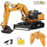 Picture of 1510 RC 11-Channel Excavator Metal Truck - Yellow & Black