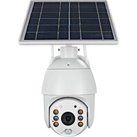Picture of Solar Powered Outdoor CCTV Camera with PIR Motion Sensor, White