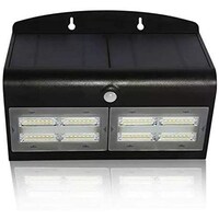 Picture of LED Solar Wall Light with Black Frame, Yellow Light, 6.8W