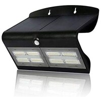 Picture of LED Solar Wall Light with Black Frame, White Light, 6.8W