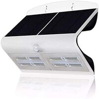 Picture of LED Solar Wall Light with White Frame, Yellow Light, 6.8W
