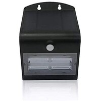 Picture of G&T Solar LED Wall Light, Black, Yellow Light