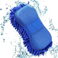 Picture of Skeido Microfiber Chenille Car Cleaning Sponge, Blue