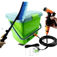 Picture of Portable Pump Sprayer Car Wash Tool Kit, Green