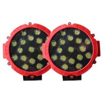 Picture of Round 7inch LED Work Light Spot Light, Red, Pack of 2pcs