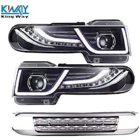 Picture of LED Halo Projector Headlights for Toyota FJ Cruiser