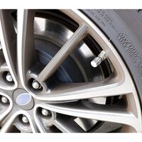 Picture of iJDMTOY Aluminum Tire Valve Caps,  AA2101, Silver