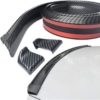Picture of Spurtar Carbon Fiber Pattern Universal Car Trunk Spoiler, Black