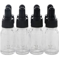 Picture of FUFU Plastic Head Refillable Dropper Bottle, Black, Pack of 8