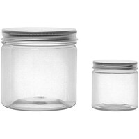 Picture of FUFU Plastic Containers with Lid, Clear, Pack of 12