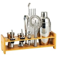 Picture of FUFU Cocktail Shaker Mixer Kit - 750ml, Pack of 13