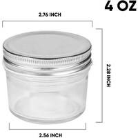 Picture of FUFU Mason Jar 4oz, Pack of 40
