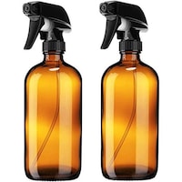 Picture of FUFU Amber Glass Boston Spray Bottles, 8oz