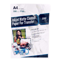 Picture of A4 Sized 108GSM Inkjet Matte Coated Paper for Transfer, White, 300 pcs