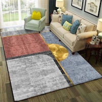 Picture of Abstract Pattern Anti-Slip Carpet - M000048,Multicolor