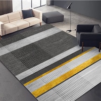 Picture of Divine Striped Non-Slip Carpet mx30031- Grey