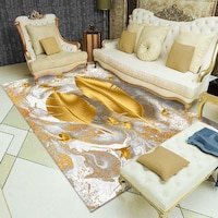 Picture of Golden Feather Non-Slip Carpet- mx30024 Cream