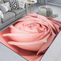 Picture of Rose Pattern Non-Slip Carpet- Pink, M0000112