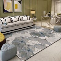 Picture of Floral Pattern Non-Slip Carpet M000080- Off White
