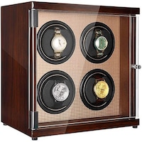 Picture of Cicon Automatic Quad Watch Winder - SWI14-L4, Gloss Brown