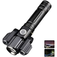Picture of Gluckluz Bright Tactical LED Flashlight with 3-Head Torch