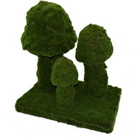 Picture of Artificial Grass Mushroom Sculptures & Statues for Decor, Green