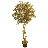 Picture of Yatai Gold Leaves Artificial Ginkgo Biloba Plant with Plastic Pot