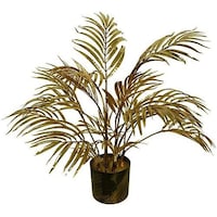 Picture of Yatai Gold Leaves Artificial Palm Plant with Plastic Pot, 55cm