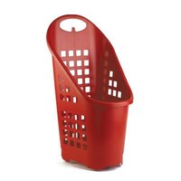 Picture of Takako Supermarket Plastic Basket Trolley - Red