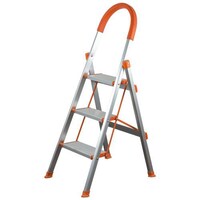 Picture of Takako 3 Step Stainless Steel Foldable Ladder - Silver