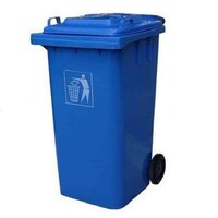 Picture of Takako Garbage Waste Dustbin with Wheel, Blue, 240L