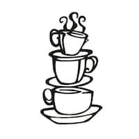 Picture of Fashion Removable Coffee House Cup Wall Sticker