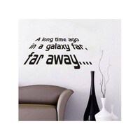 Picture of Star Wars English Letters Wall Sticker - Black, 30 x 60cm