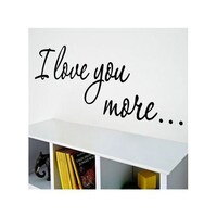 Picture of Waterproof Quote Printed Wall Sticker - Black