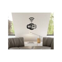 Picture of Free WiFi Printed Wall Sticker - Black