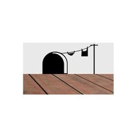 Picture of Mouse Hole Printed Wall Sticker - Black 
