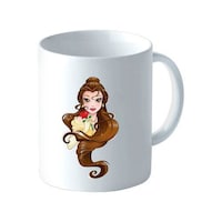 Picture of Jinou Belle Disney Princess Printed Coffee Mug, 300ml - White
