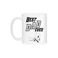 Picture of Best Dad Ever Printed Coffee Mug 010, 312g - White