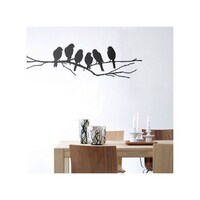 Picture of BBOriginalDesigns Birds On Tree Branch's Wall Sticker, 24x36cm - Black