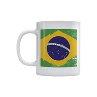 Picture of Atiq Brazil Flag Printed Coffee And Tea Mug, 350ml - White