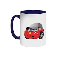 Picture of Decalac Cartoon Character Car Printed Coffee Mug, 312g - White