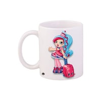 Picture of BP Cartoon Girl Printed Coffee Mug 4599, 312g - White