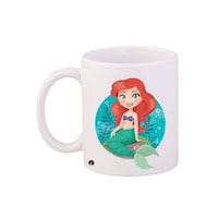 Picture of BP Cartoon Mermaid Printed Coffee Mug 3637, 312g - White