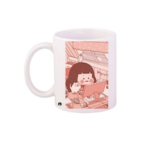 Picture of BP Cartoon Printed Coffee Mug 6646, 312g - White